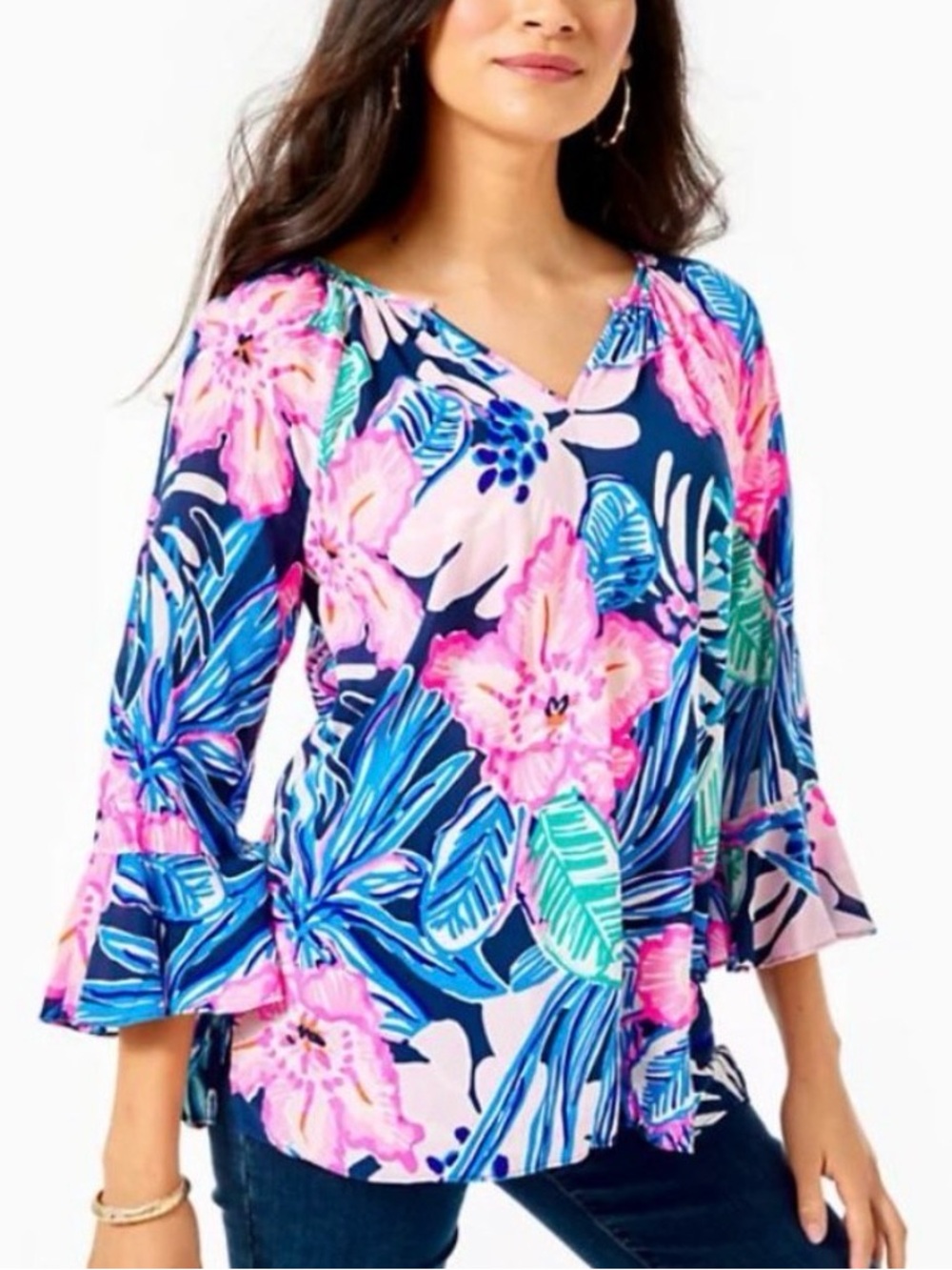 Lilly Pulitzer Willa Flounce
Sleeve Top